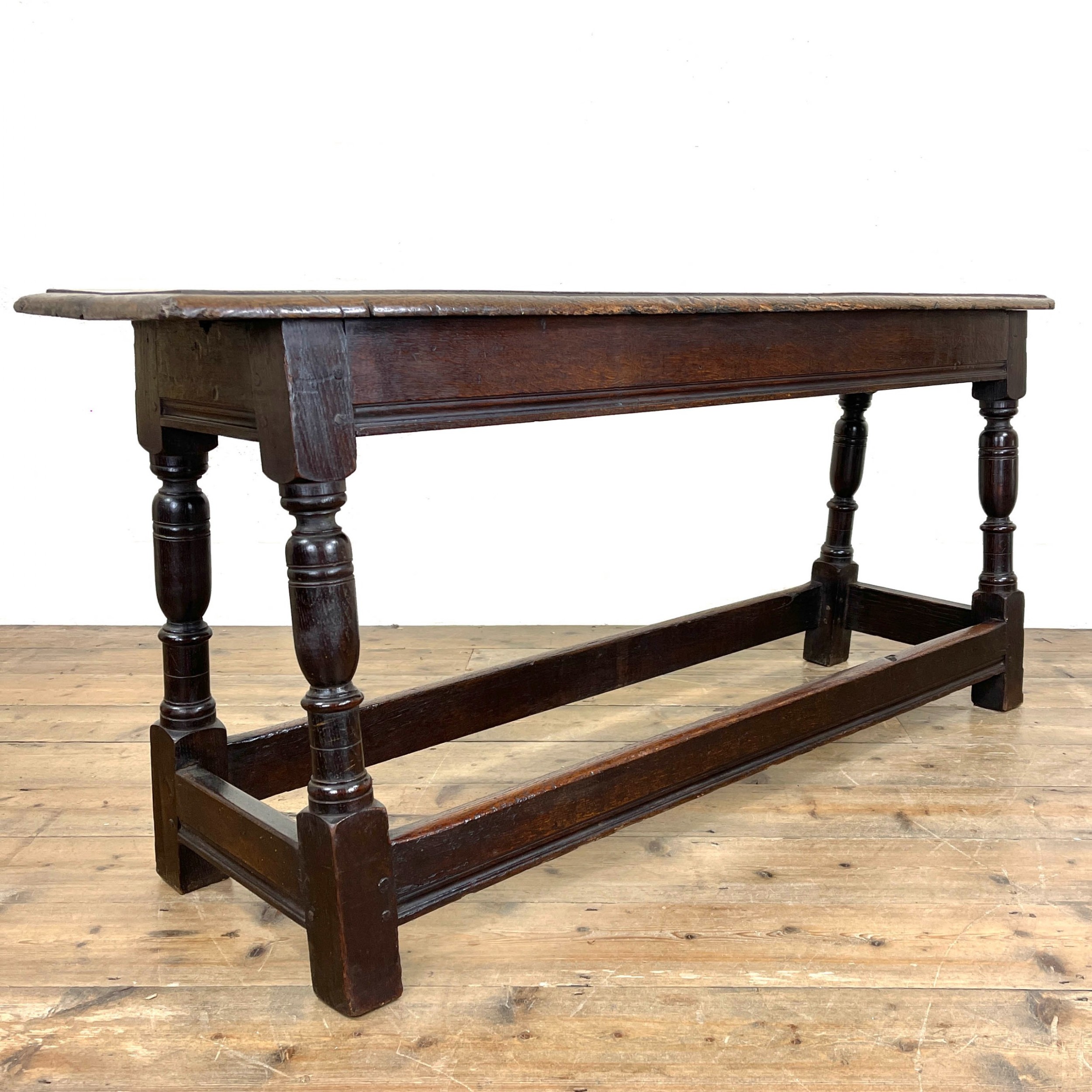 Antique 18th Century Joined Oak Bench