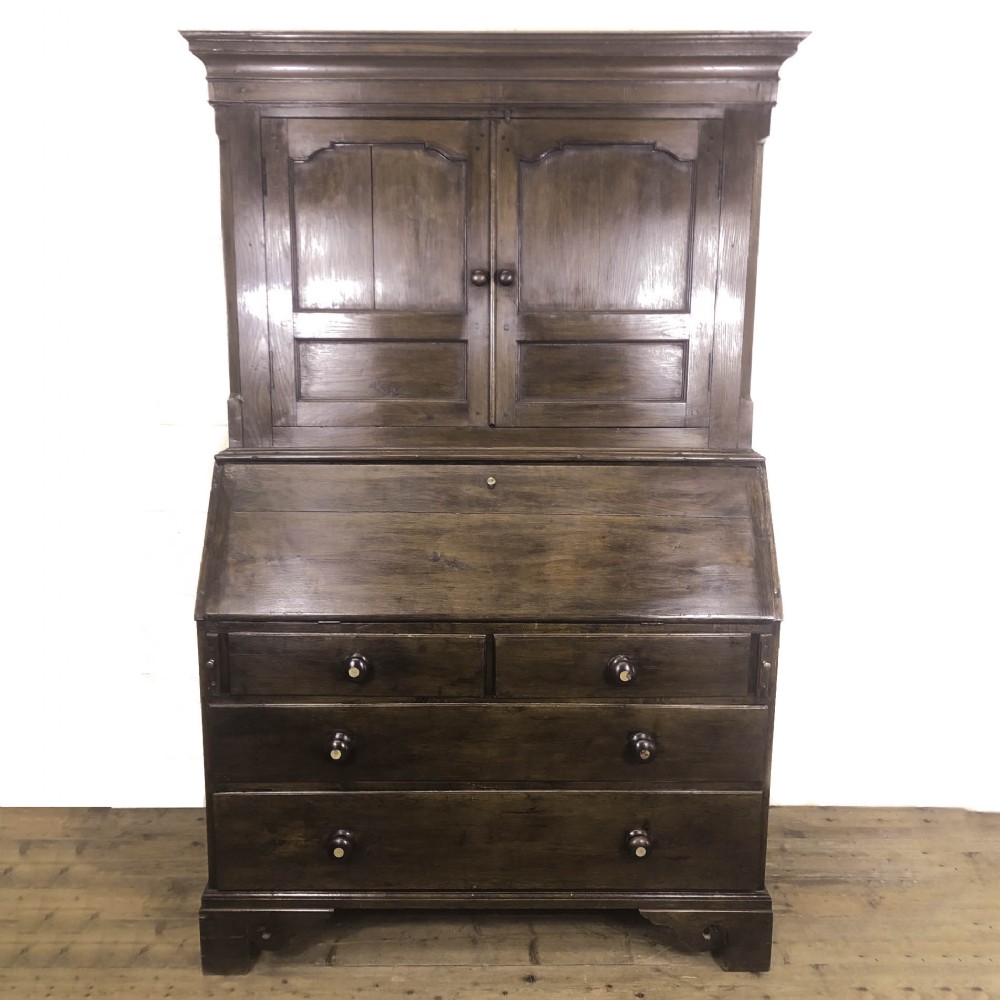 18th Century Welsh Oak Two Stage Bureau