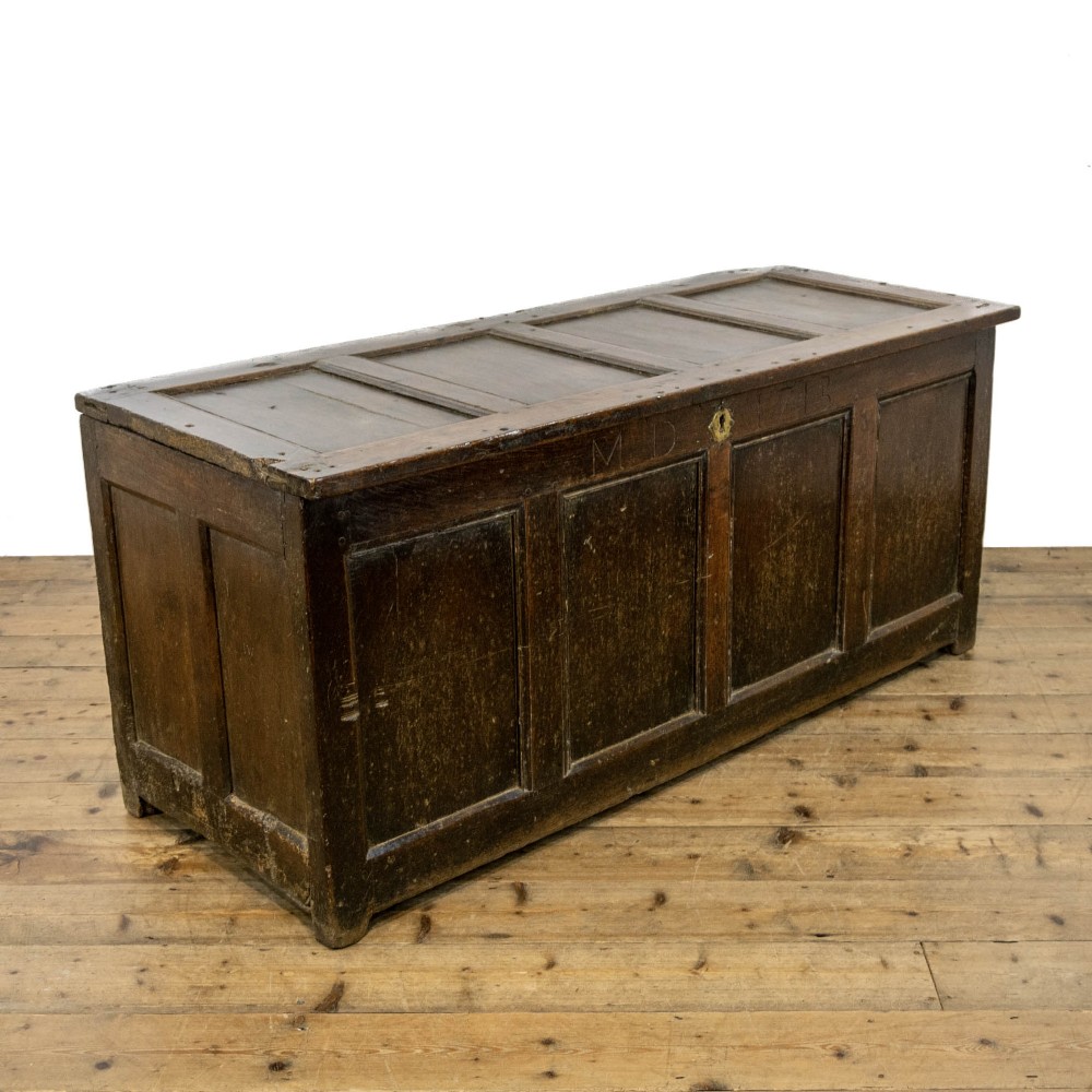 18th Century Antique Oak Coffer