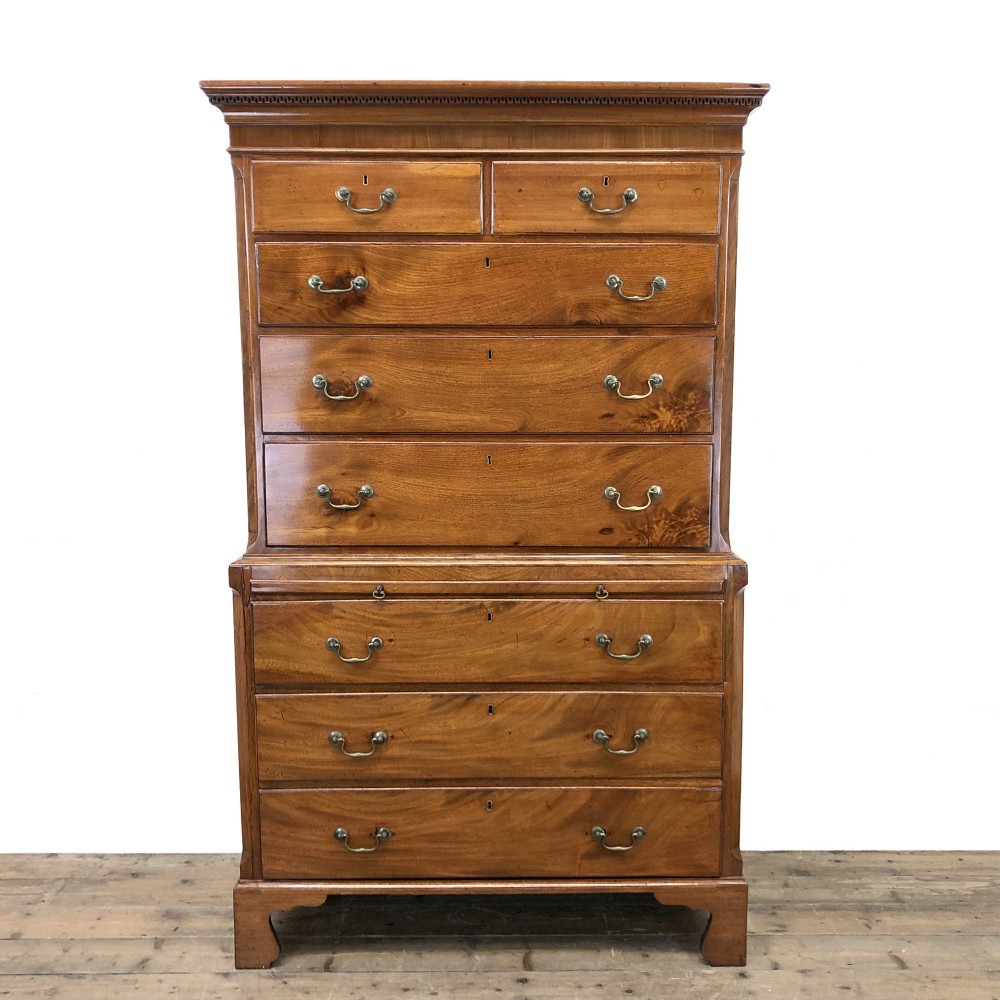 Antique Mahogany Tallboy Chest