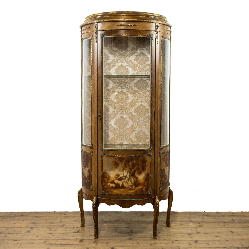 French Louis XV Style Glass Display Cabinet