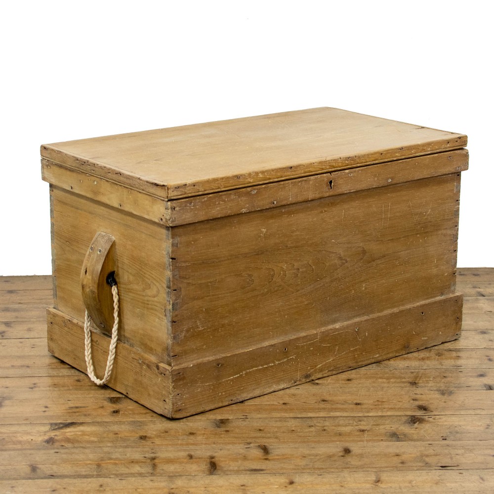 Victorian Antique Pine Sea Chest
