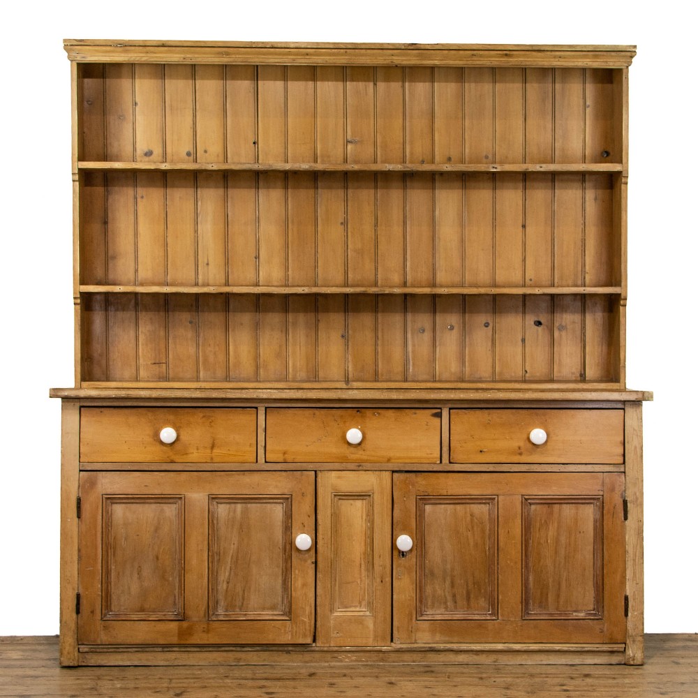 Large Victorian Antique Pine Dresser