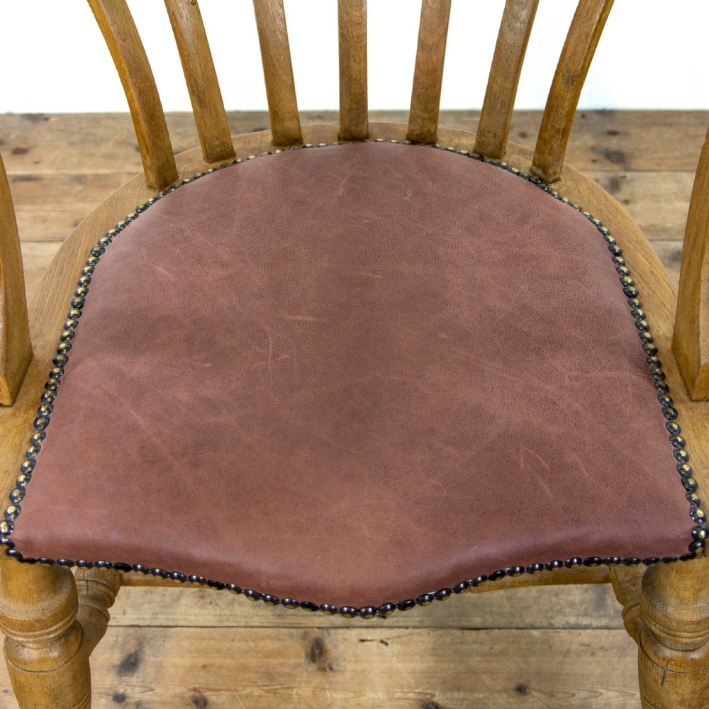 Pair of Antique Beech Smokers Bow Chairs View VI