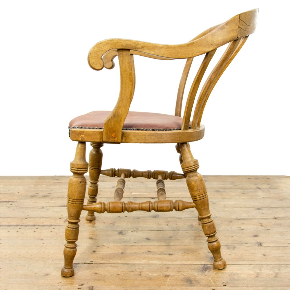 Pair of Antique Beech Smokers Bow Chairs View VII