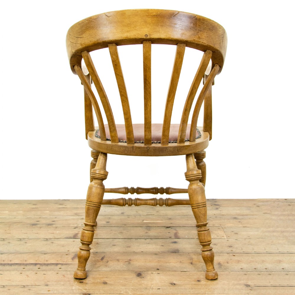 Pair of Antique Beech Smokers Bow Chairs View VIII