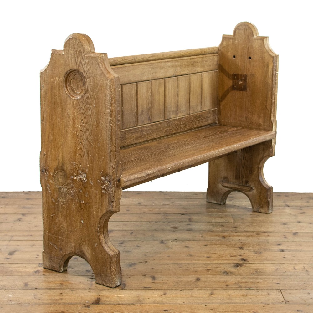 Antique Pitch Pine Pew