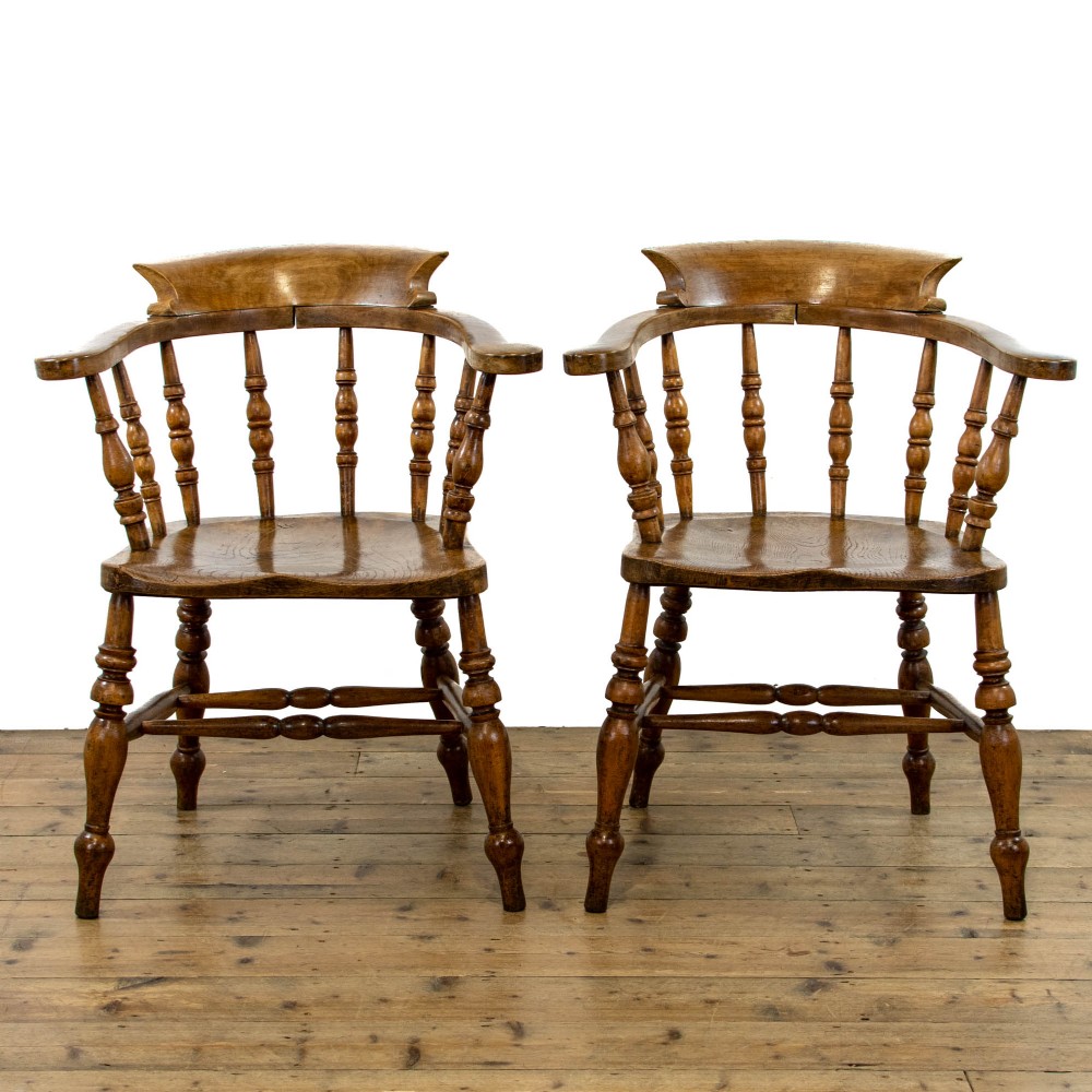Pair of Antique Captain’s Armchairs