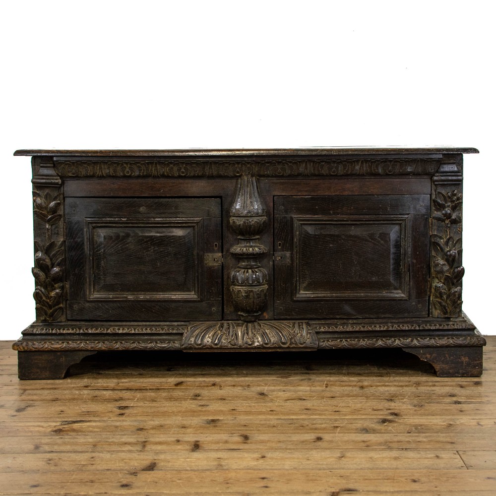 Antique Carved Oak Sideboard
