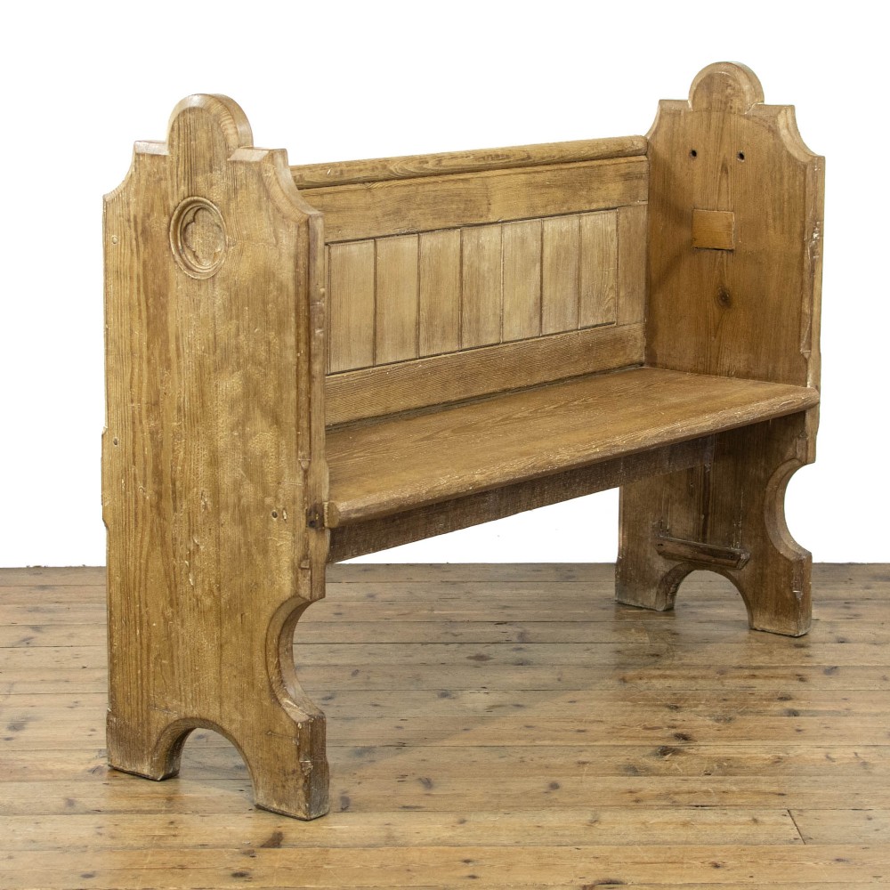 Rustic Antique Pitch Pine Pew