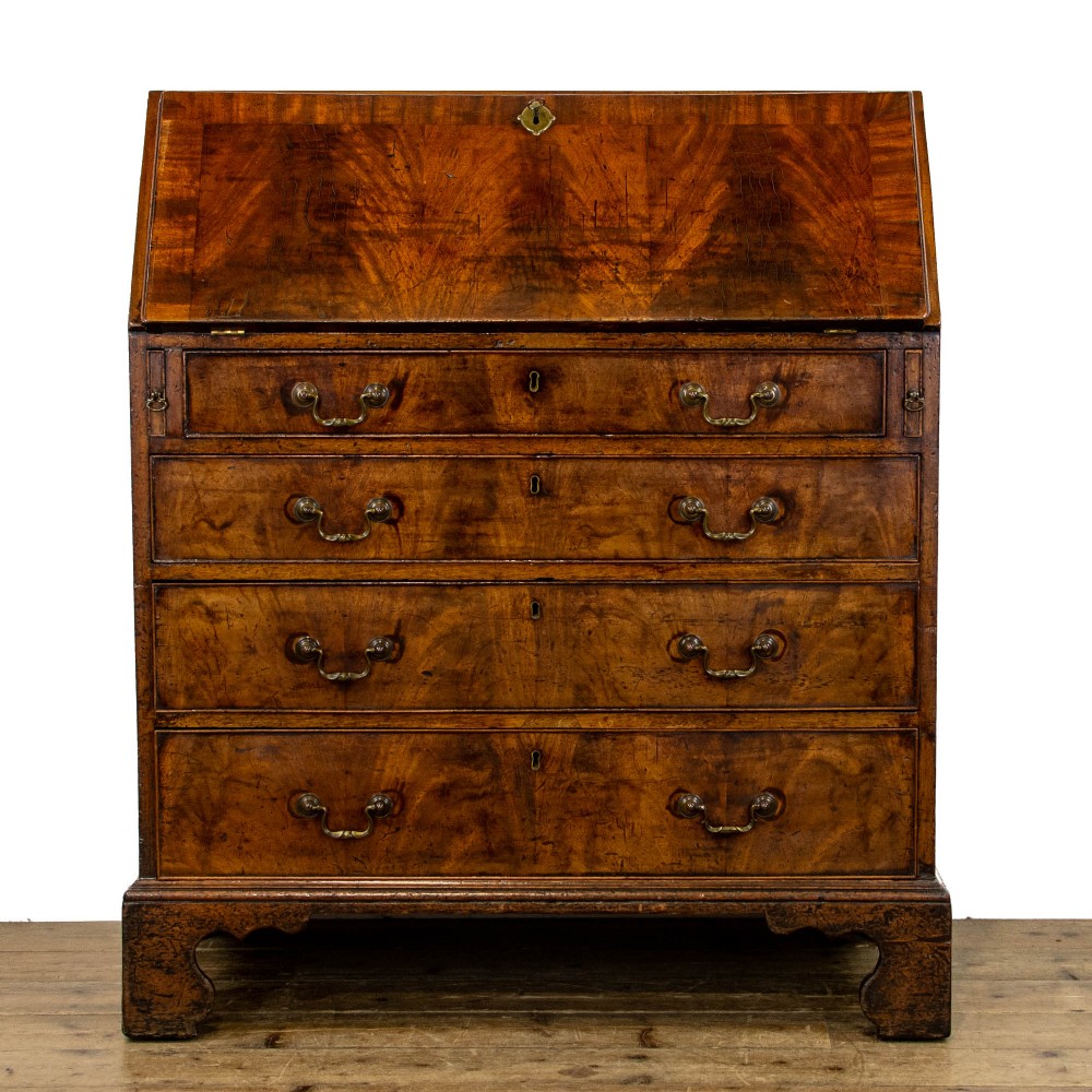 Antique George III Mahogany Bureau