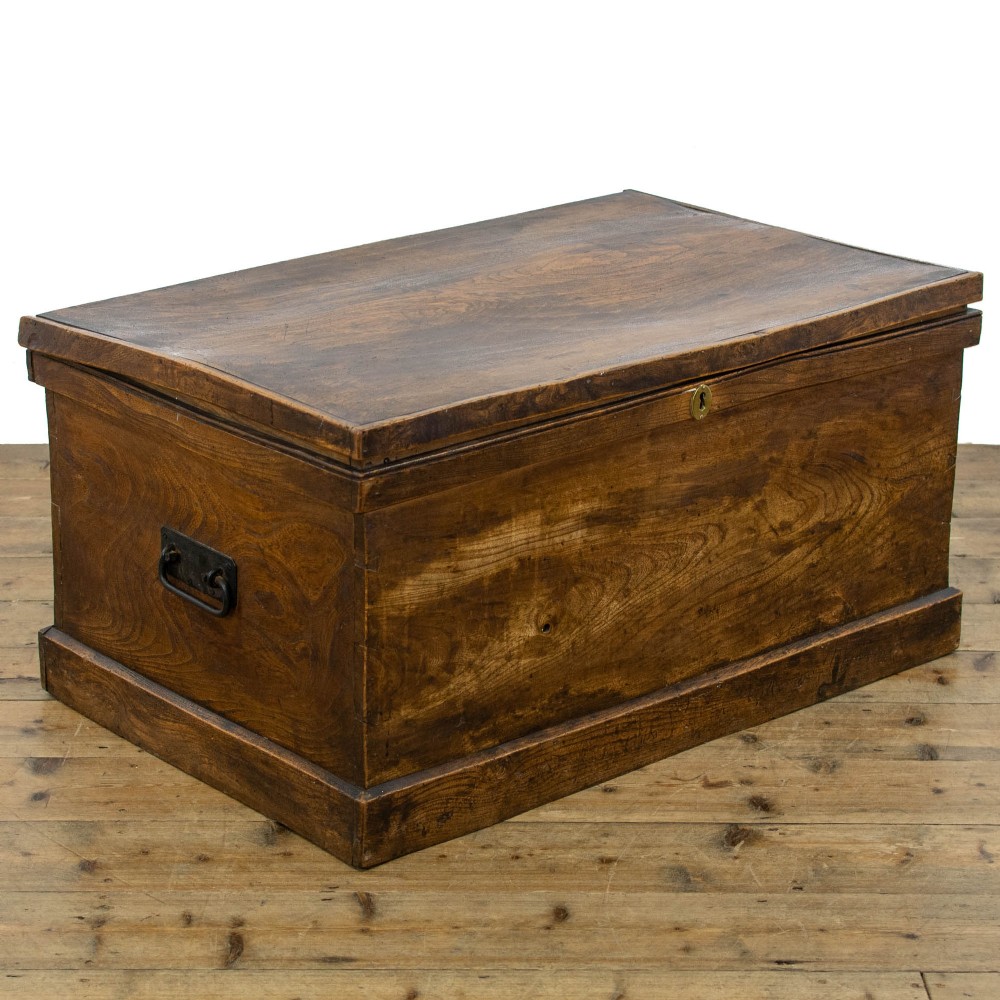Antique Elm Trunk or Blanket Box