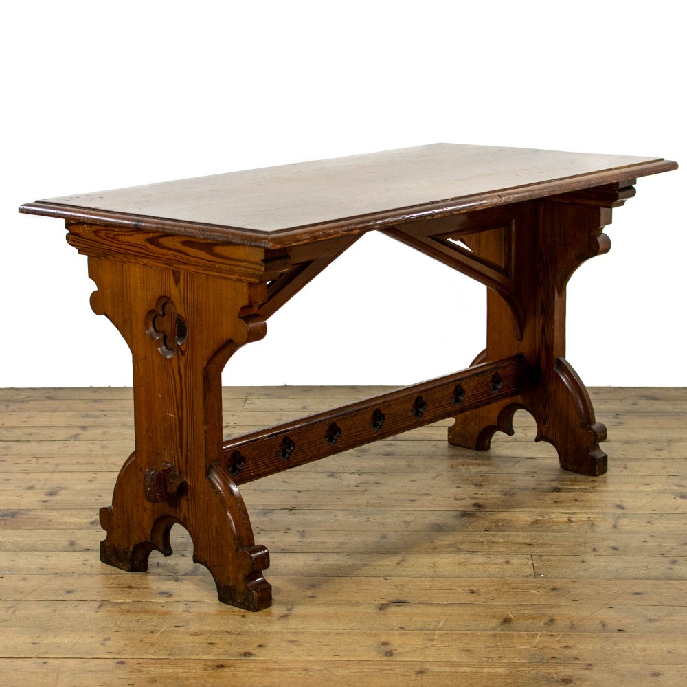 Antique Pitch Pine Altar Table