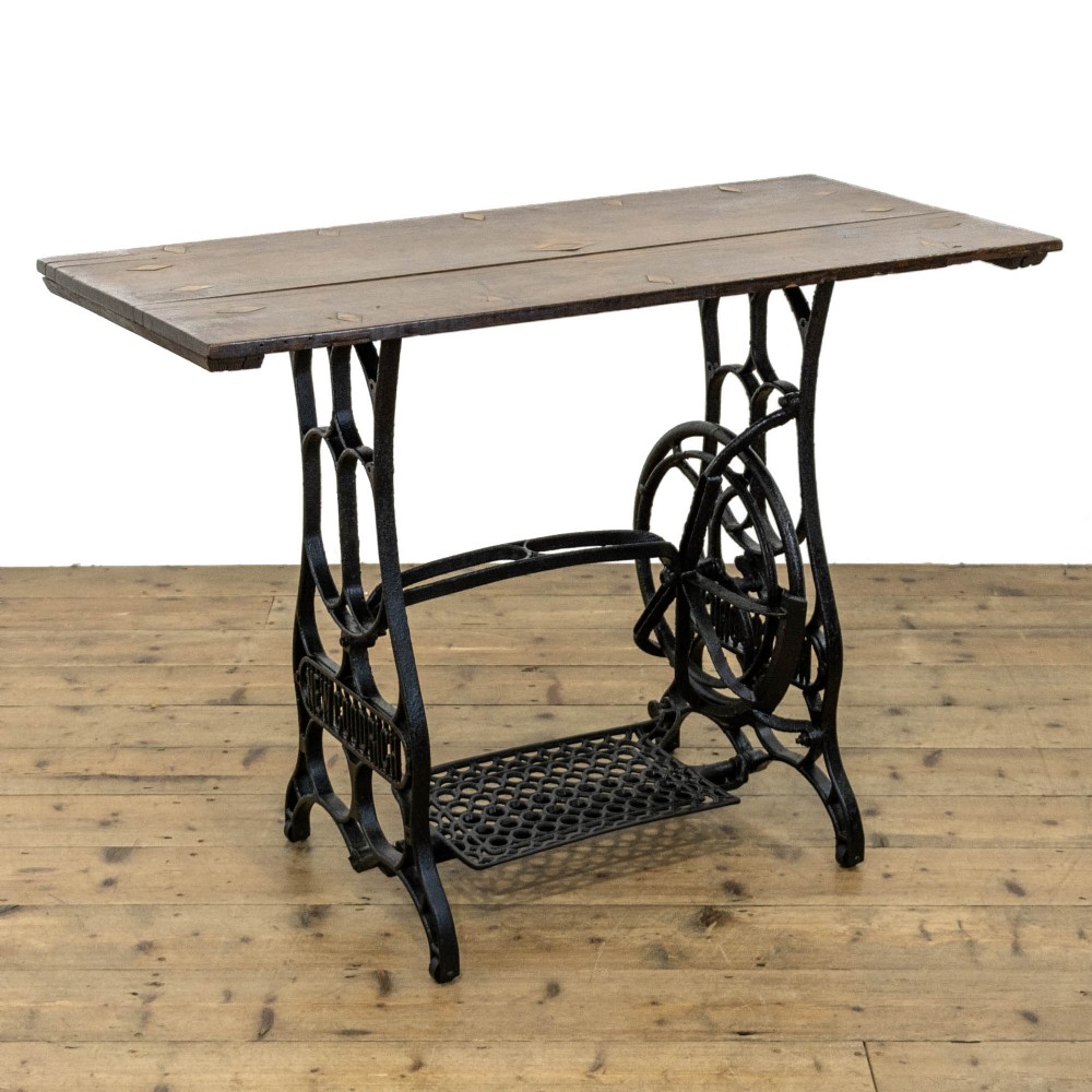 18th Century Antique New Goodrich Base with Oak Inlaid Top