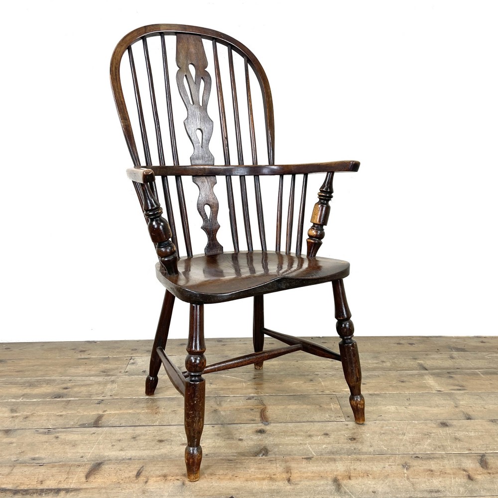 19th Century Beech and Elm Windsor Armchair