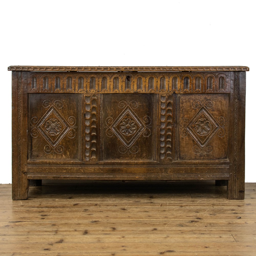 17th Century Antique Oak Coffer