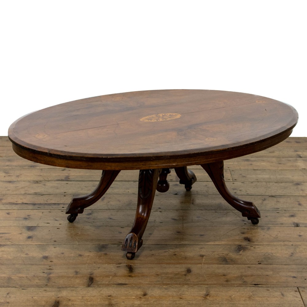 Antique Mahogany Inlay Coffee Table