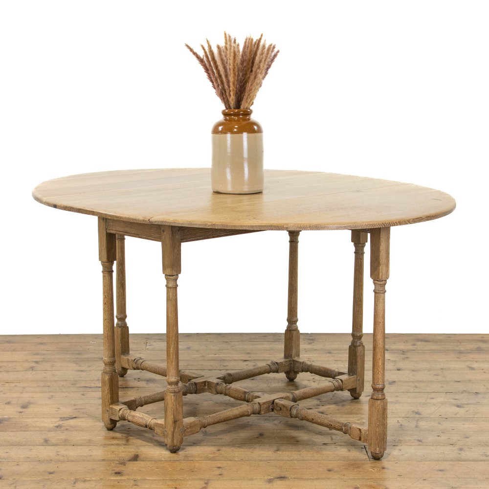 Antique Light Oak Gateleg Table