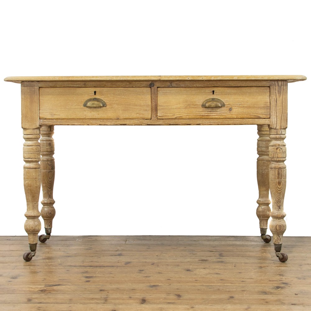 Edwardian Antique Pine Writing Table