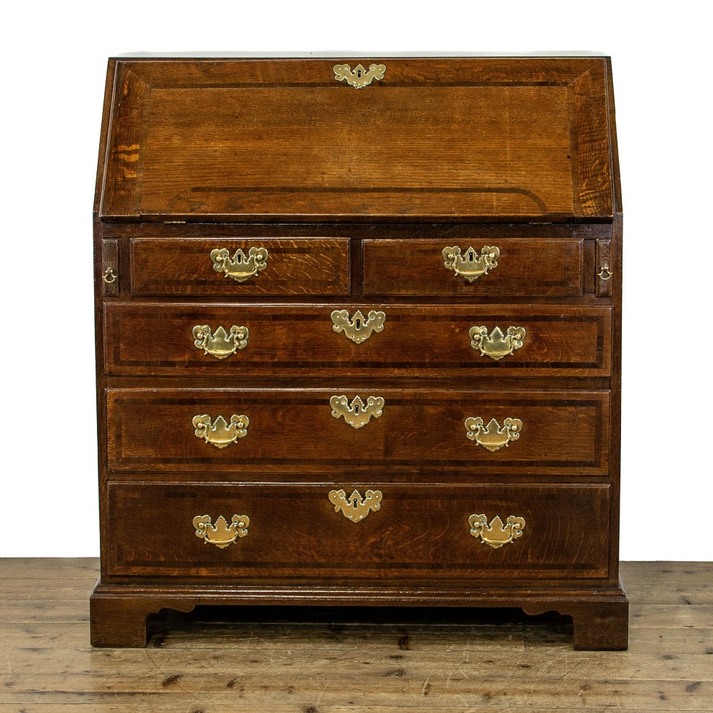 George III Antique Oak Bureau