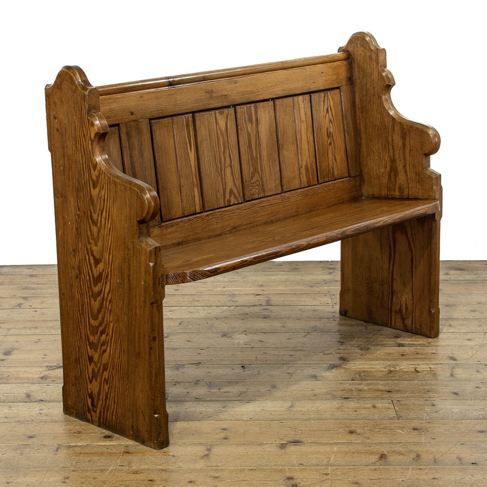 Antique Pitch Pine Pew