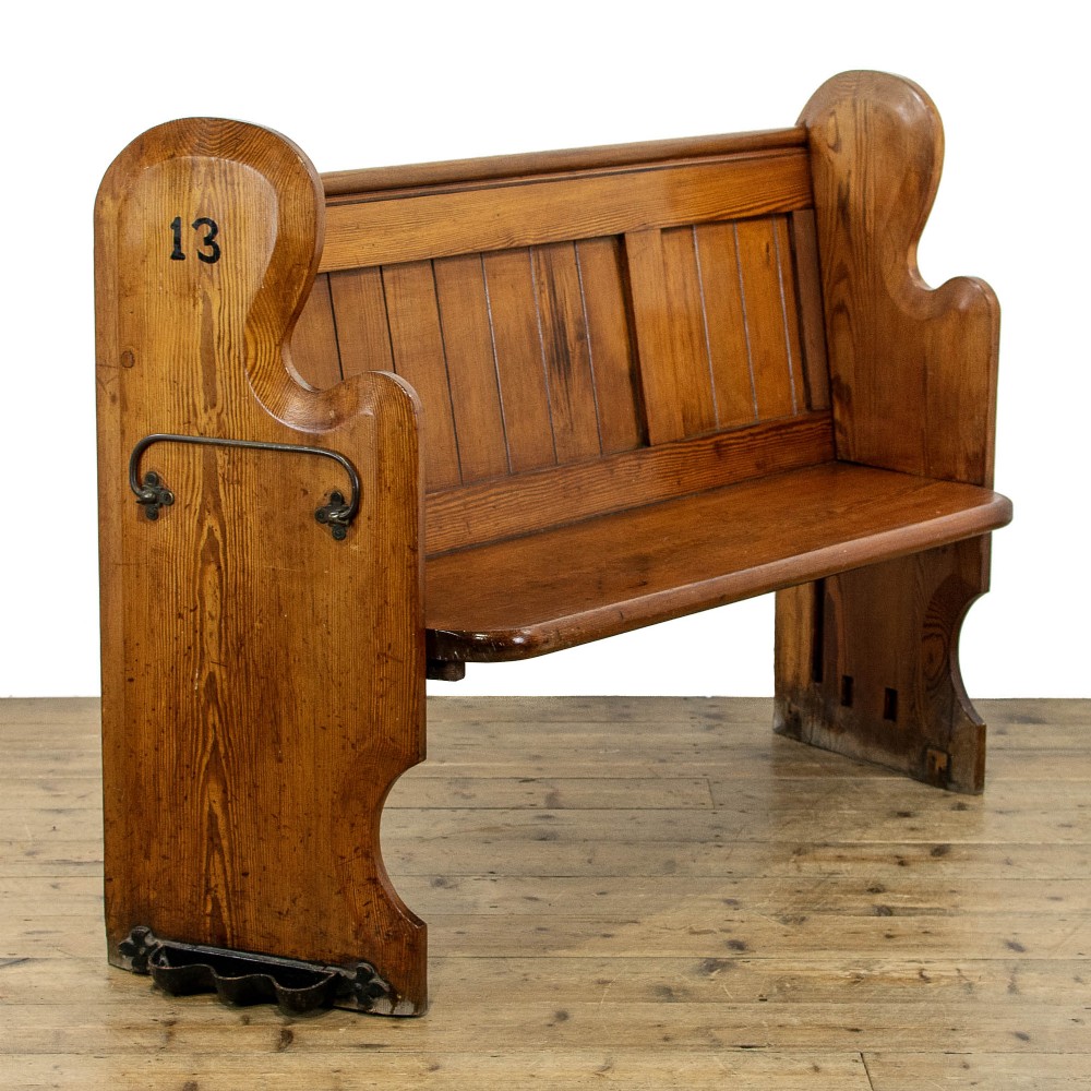 Antique Pitch Pine Pew
