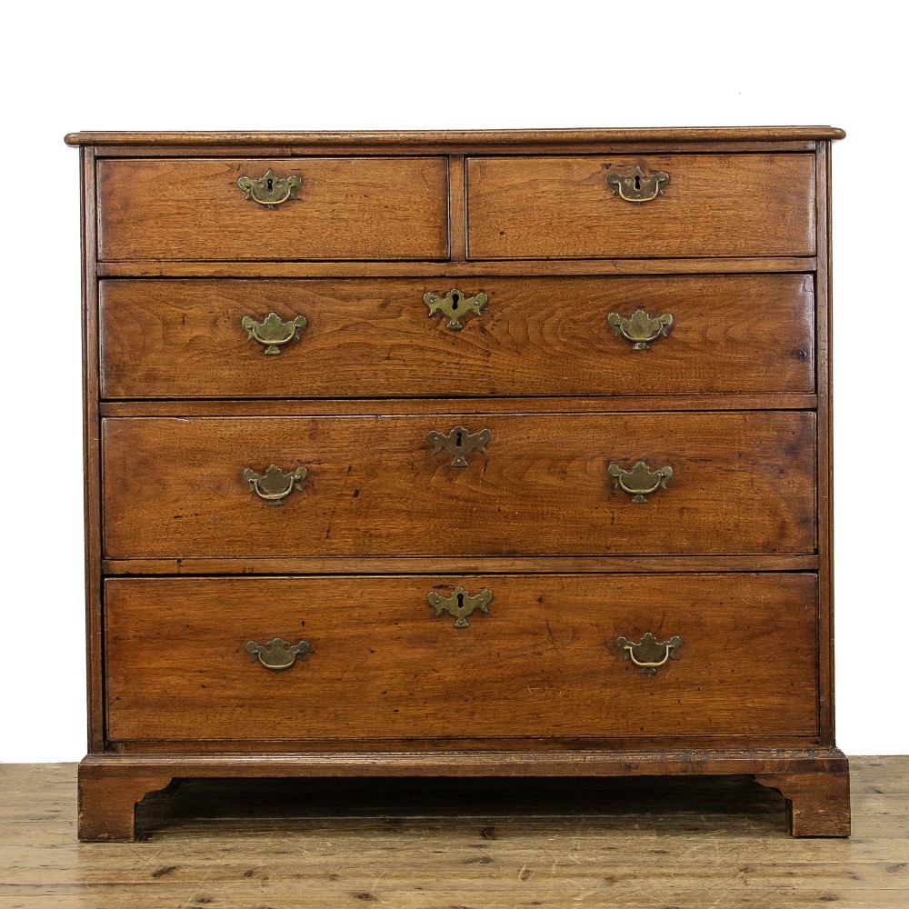 Georgian Antique Elm Chest of Drawers
