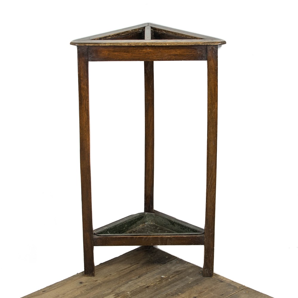 Small Antique Oak Stick and Umbrella Stand