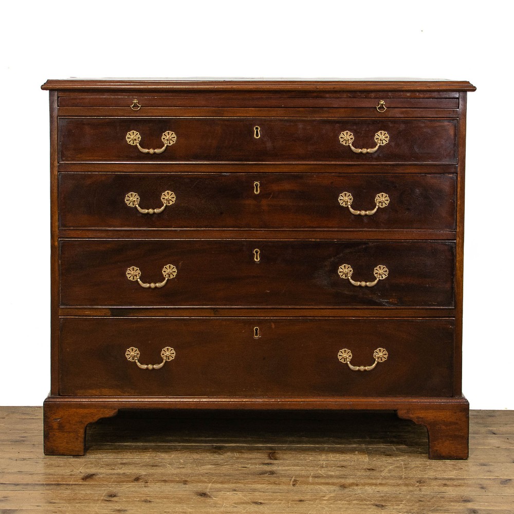 19th Century Antique Mahogany Bachelor's Chest of Drawers