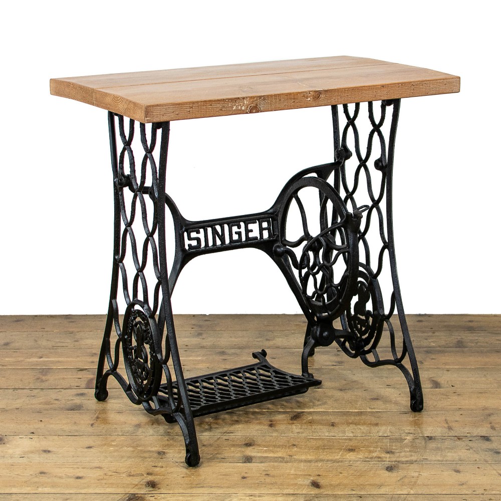 Singer Sewing Machine Table with Pine Top
