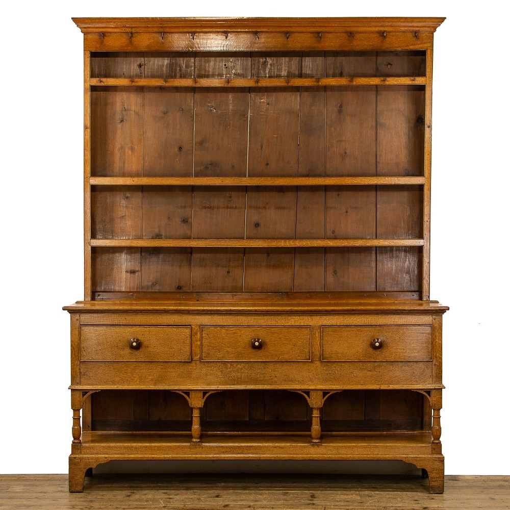 Antique Welsh Oak Pot Board Dresser