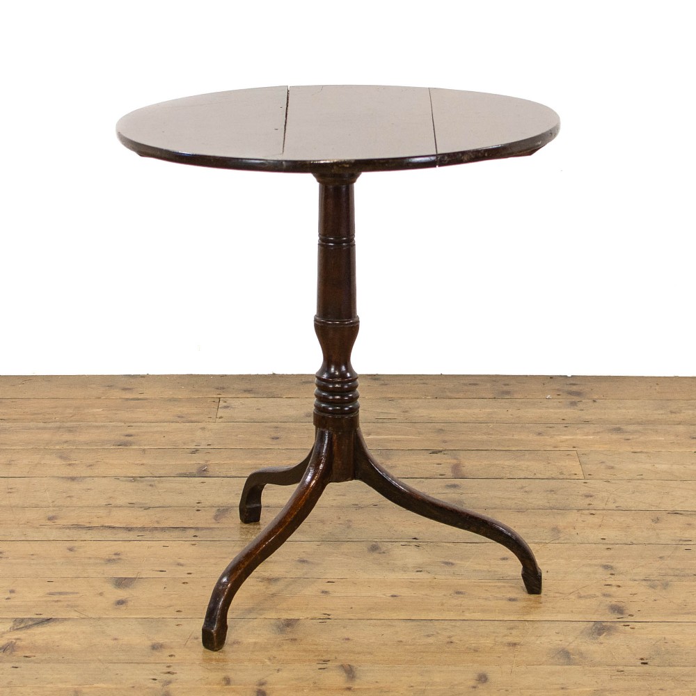 19th Century Antique Oak Tripod Table