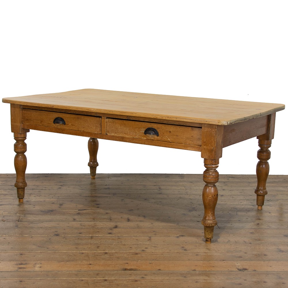 Victorian Antique Pine Kitchen Table