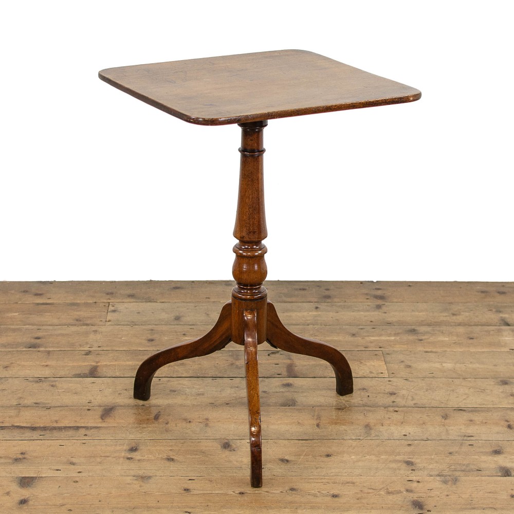 Small Antique Mahogany Wine Table with Rectangular Top
