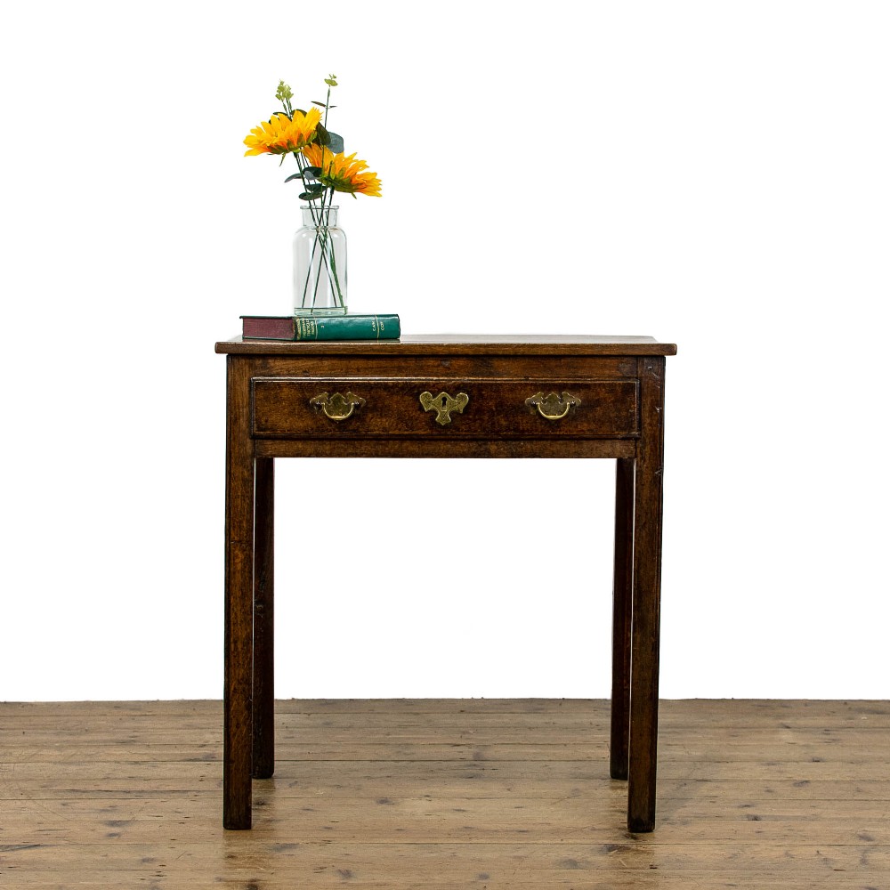 18th Century Antique Oak Side Table