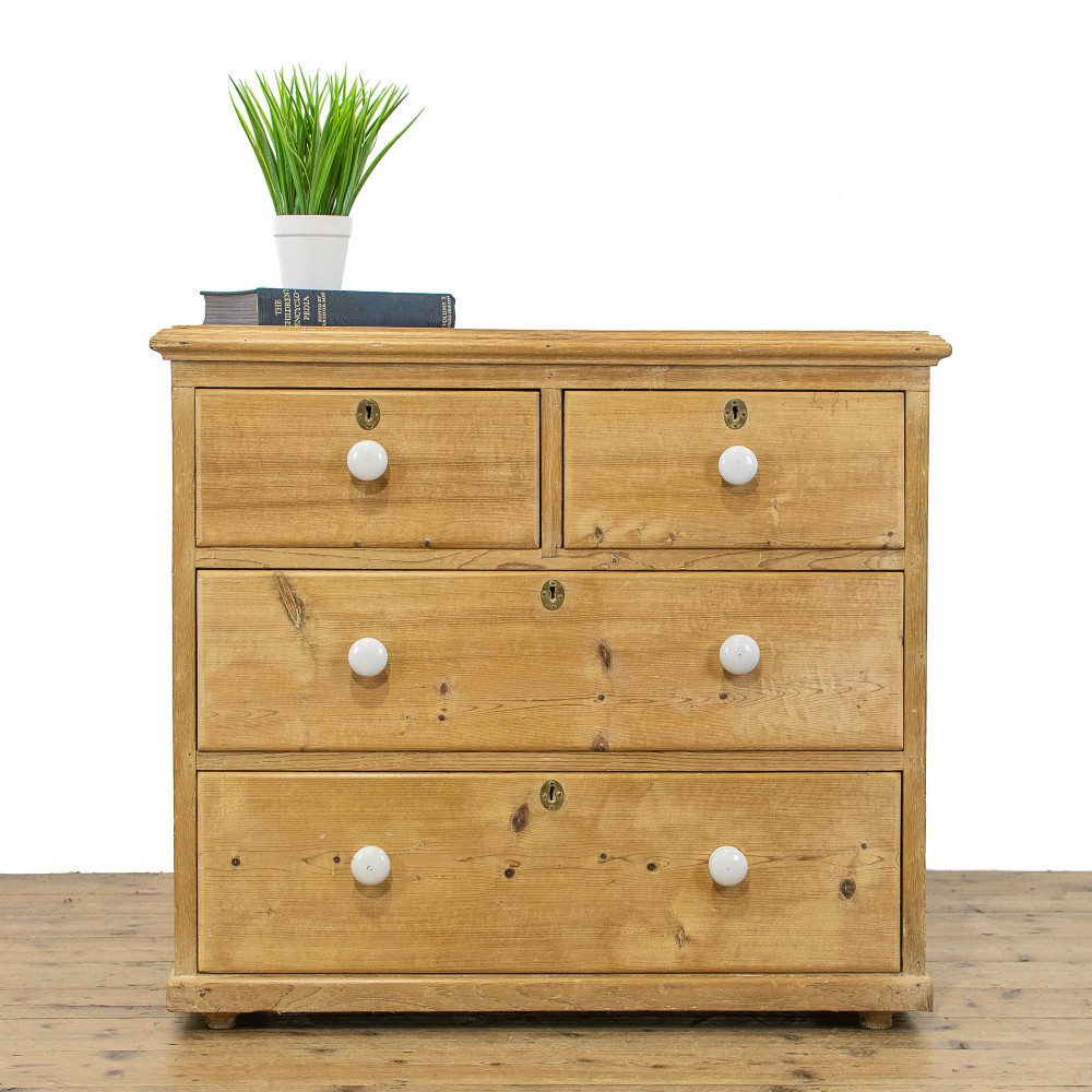 Small Antique Pine Chest of Drawers
