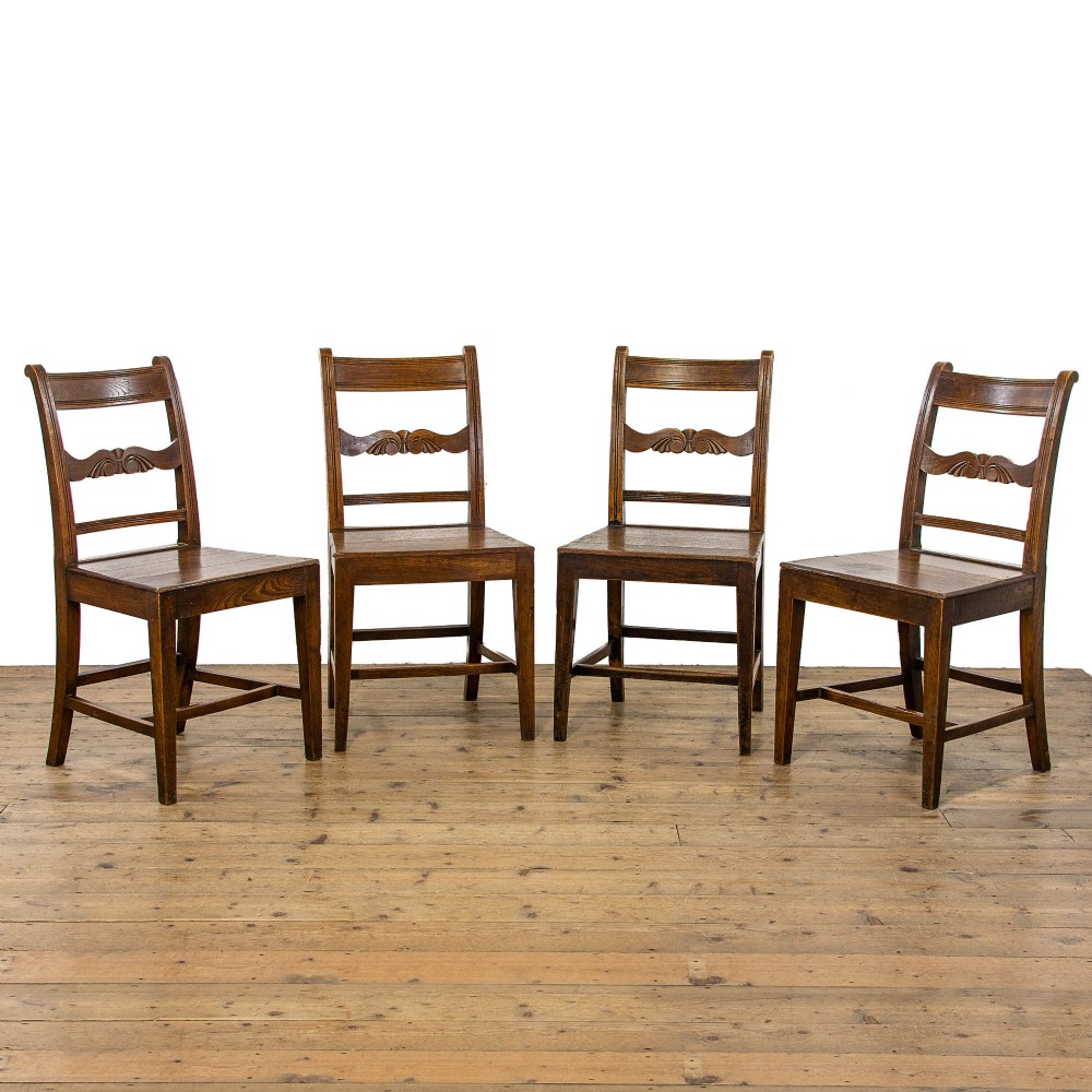 Set of Four 19th Century Antique Dining Chairs