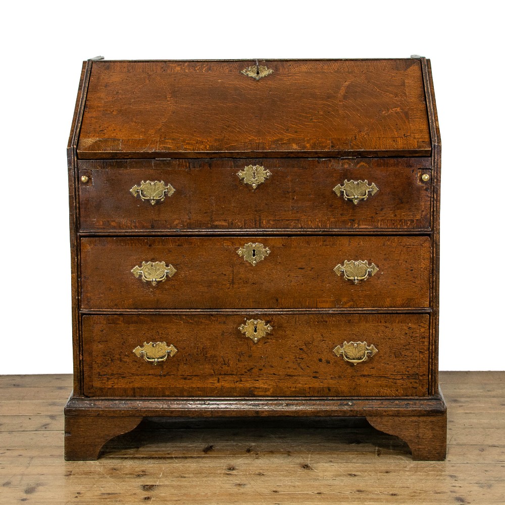 Georgian Antique Oak Bureau