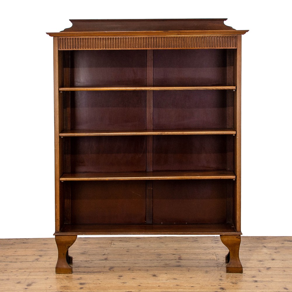 Edwardian Antique Open Bookcase