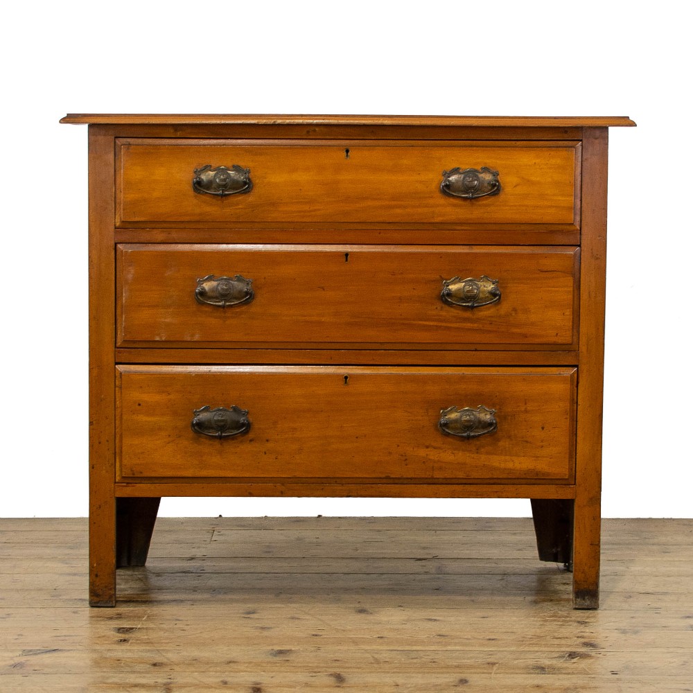 Small Antique Satin Walnut Chest of Drawers