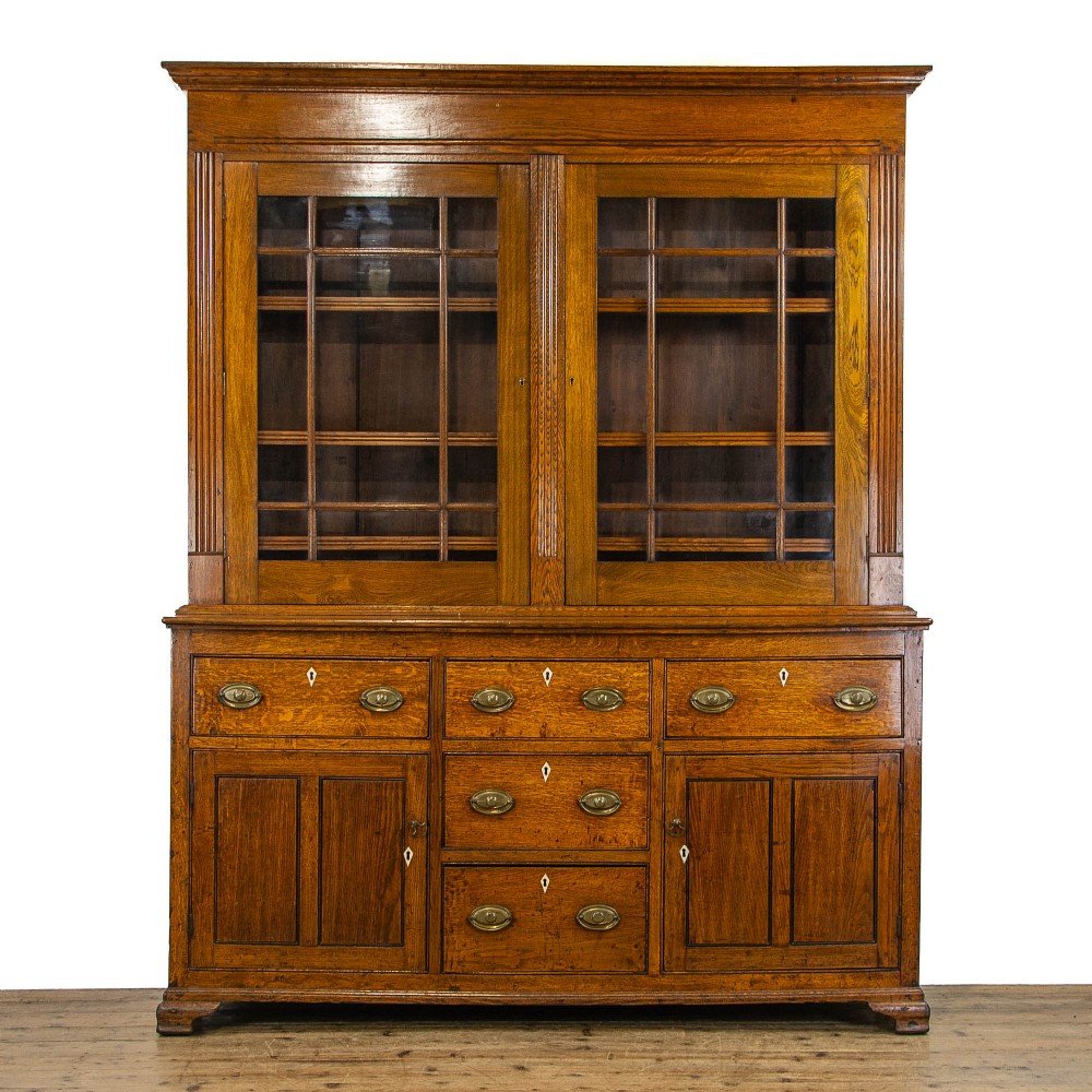 19th Century Antique Glazed Oak Dresser