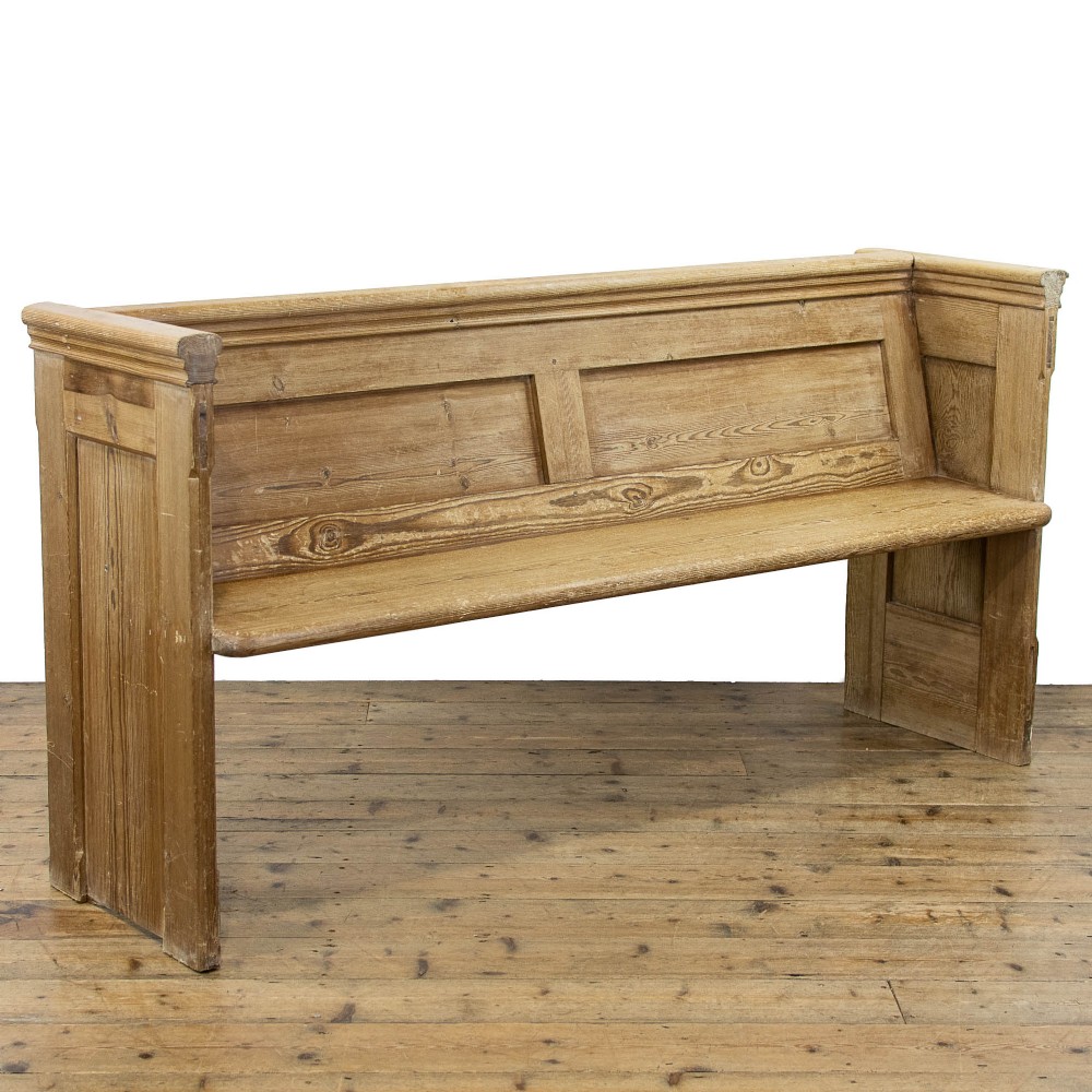 Antique Pine Church Pew