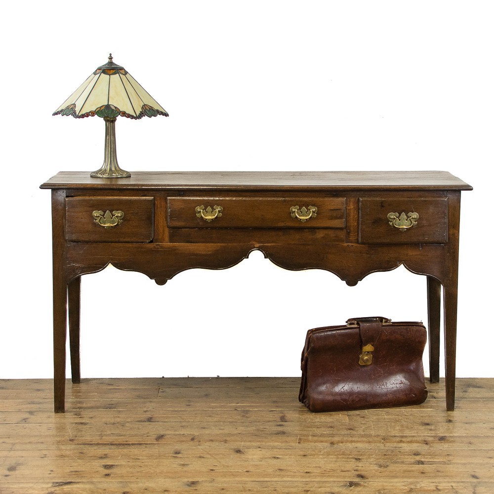 18th Century Antique Oak Dresser Base