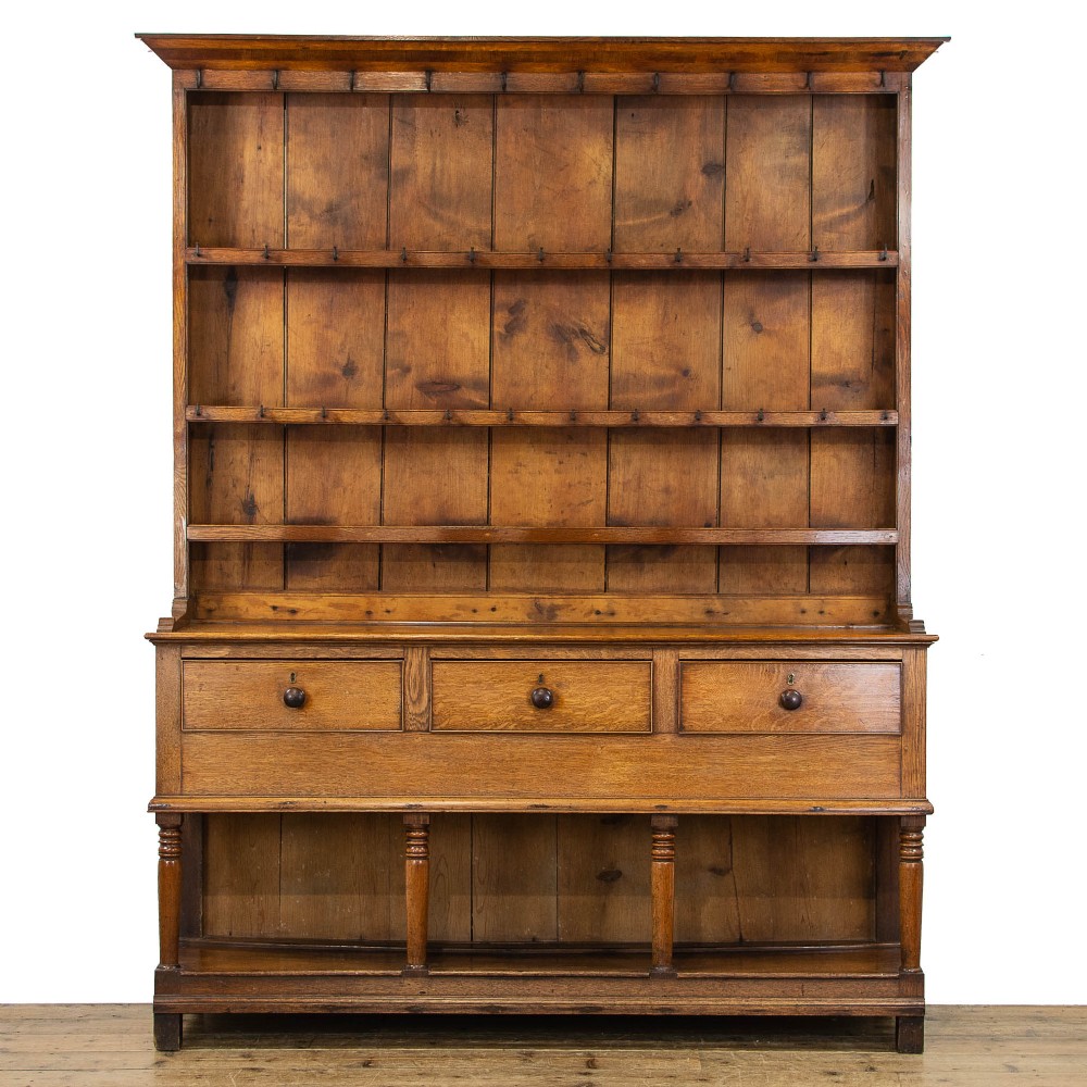 Antique Welsh Oak Pot Board Dresser