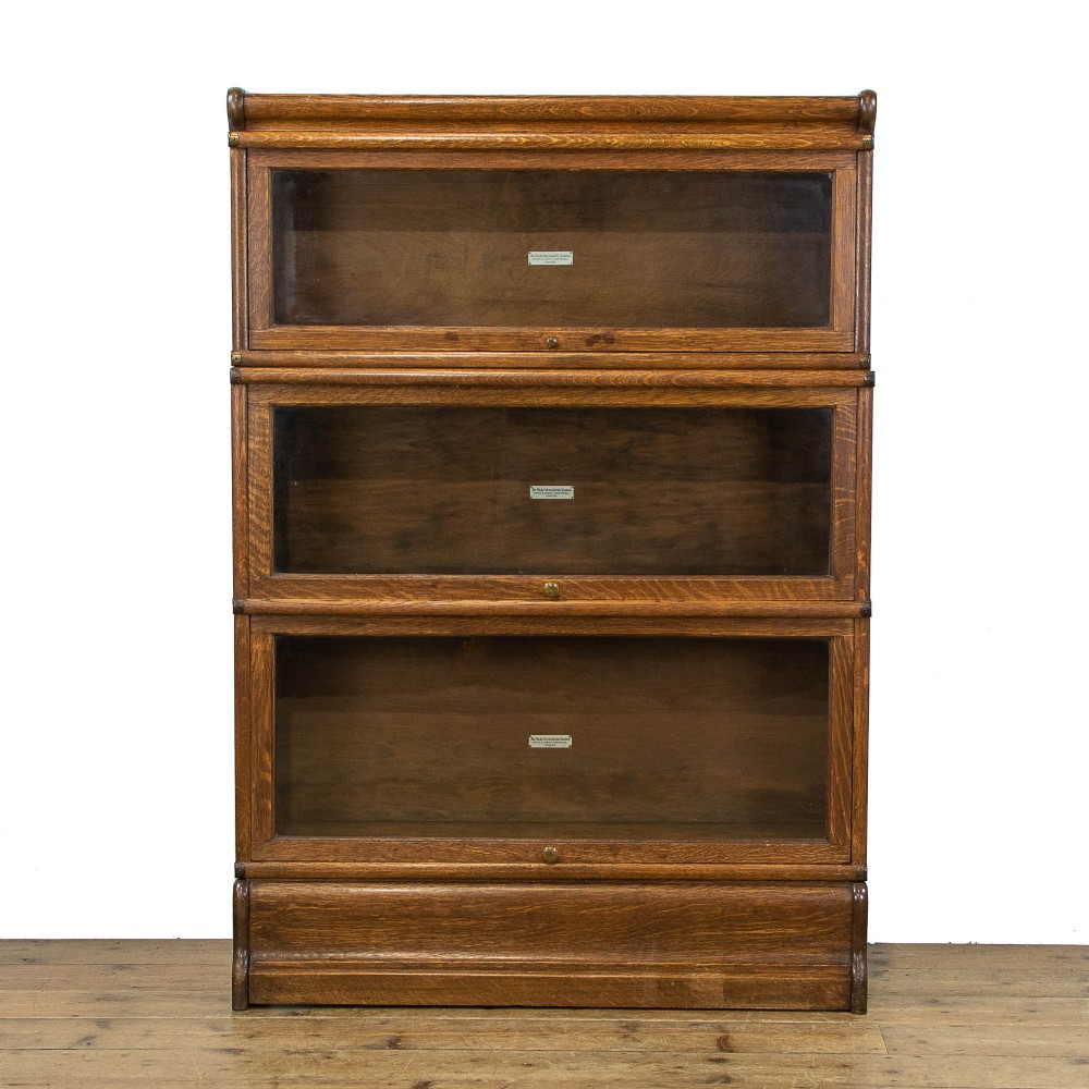 Antique Oak Bookcase by ‘Globe Wernicke’