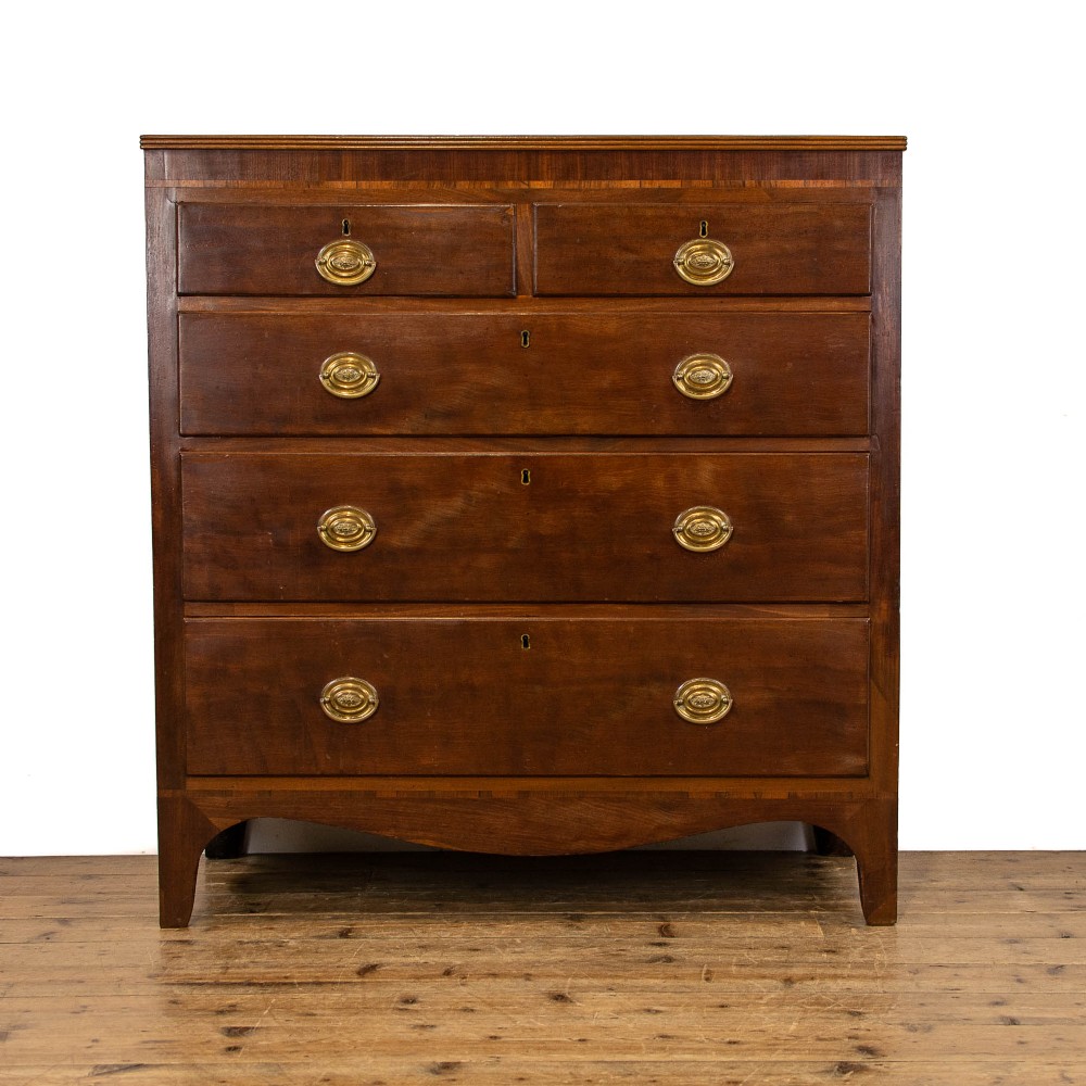 Georgian Antique Mahogany Chest of Drawers