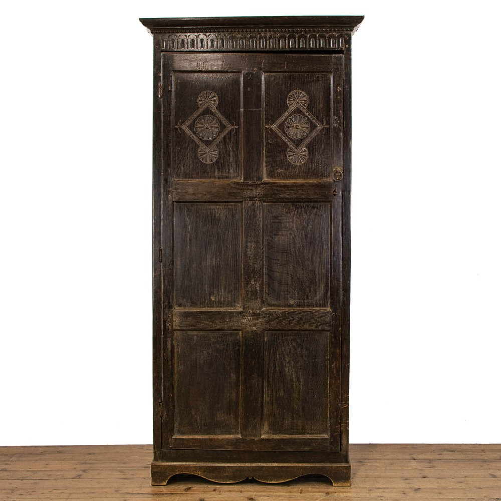 Antique Stained Oak Cupboard