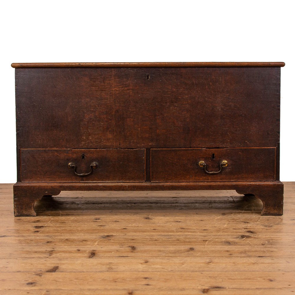 George III Antique Oak Mule Chest