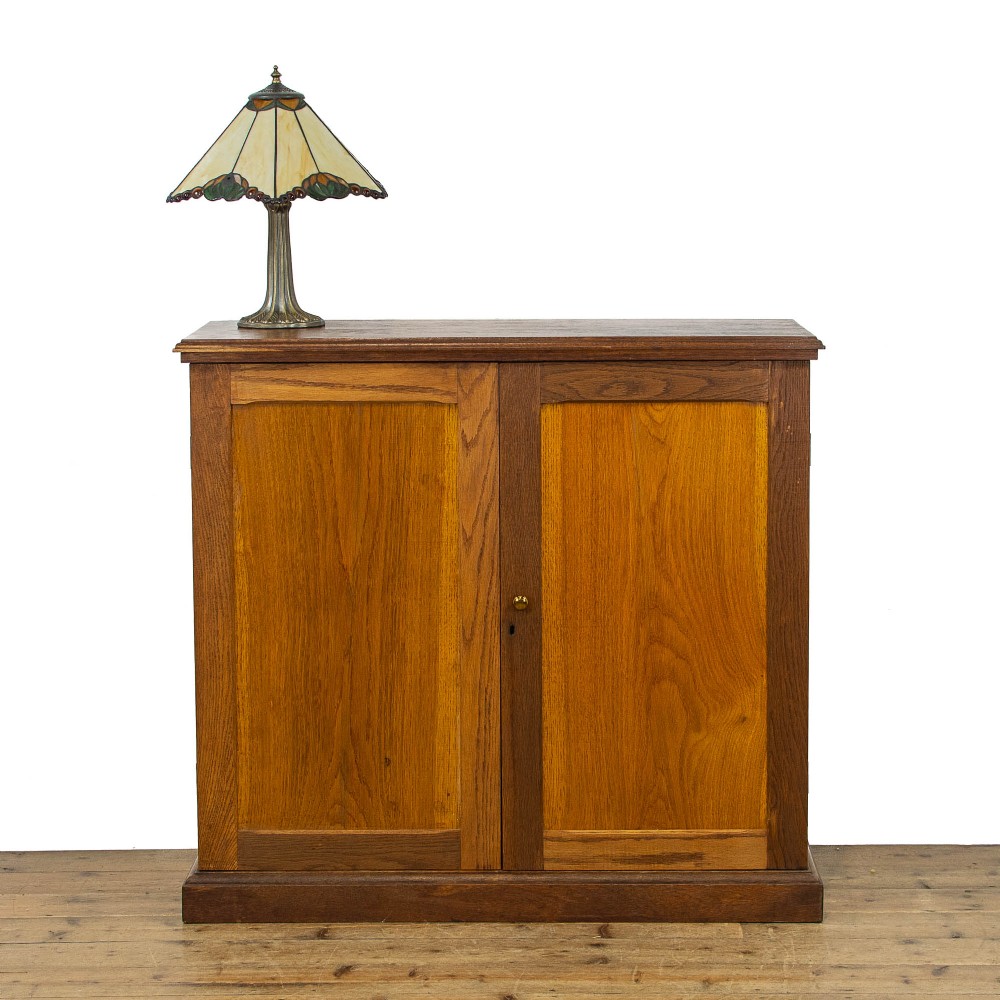 Antique Oak Two Door Cupboard
