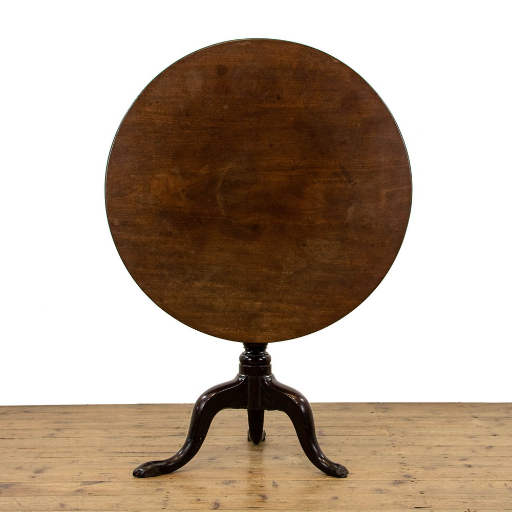 Georgian Antique Mahogany Birdcage Tilt Top Table
